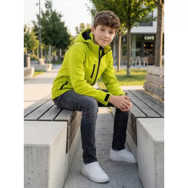  Detská softshellová bunda ALTISPORT NP/ALK535 LIMETKOVÁ 