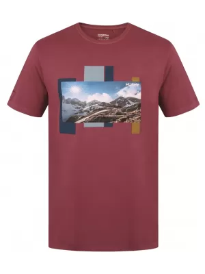 Pánske tričko HUSKY TEE SKYLINE M BORDÓ