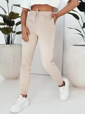 Dámske tepláky DSTREET VELARA UY2018 BÉŽOVÁ