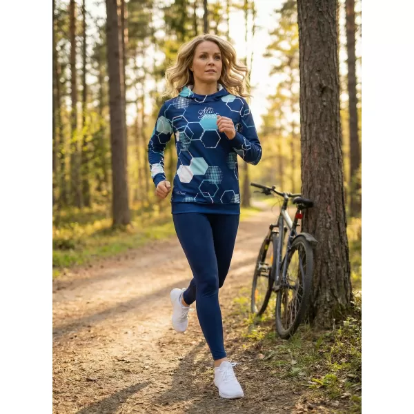  Dámska funkčná mikina premium ALTISPORT VOJ/ALW037MI01 NÁMORNÁ modrá 
