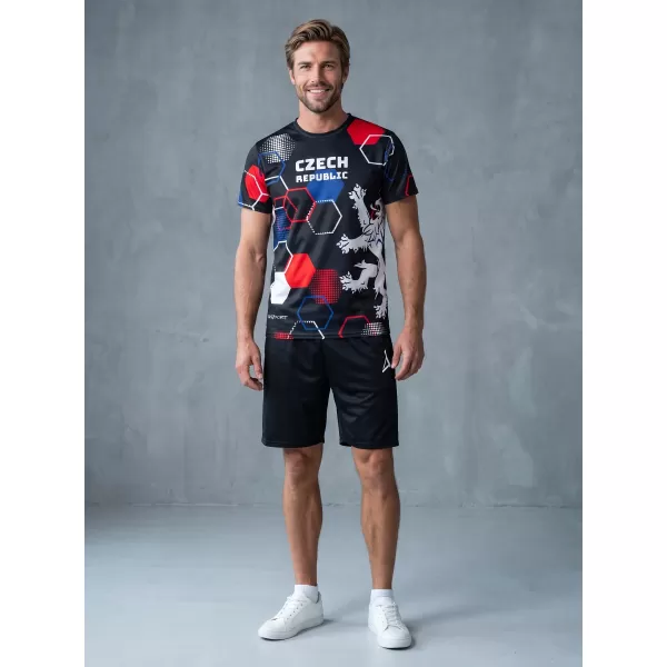  Pánske funkčné tričko premium ALTISPORT x CZE VOJ/ALM036TR01 HEXA ČERNÁ 