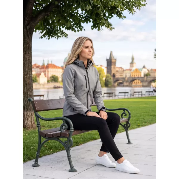  Dámska softshellová bunda ALTISPORT NP/ALW125 OCELOVO sivá 