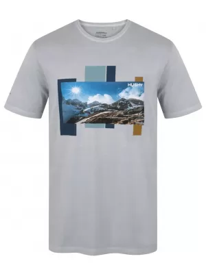 Tričko HUSKY TEE SKYLINE M SVETLOŠEDÝ