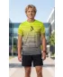 Pánske tričko premium ALTISPORT VOJ/ALM031TR01 ČIERNA/FLUO YELLOW