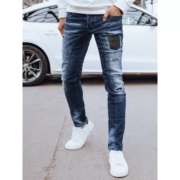  Pánske džínsy DSTREET UX4296 MODRÁ 