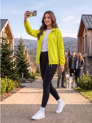 Unisex vetrovka ALTISPORT NP/ALU425 NEON YELLOW
