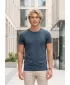 Pánske tričko ALTISPORT NoPrint NP/ALM361 TMAVÝ DENIM MELÍR