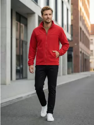 Pánska fleece mikina ALTISPORT NP/ALM105 červená