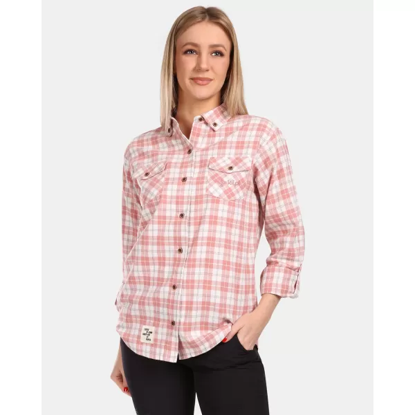  Dámska košeľa KILPI FLANNY-W VL0370KI ružová 