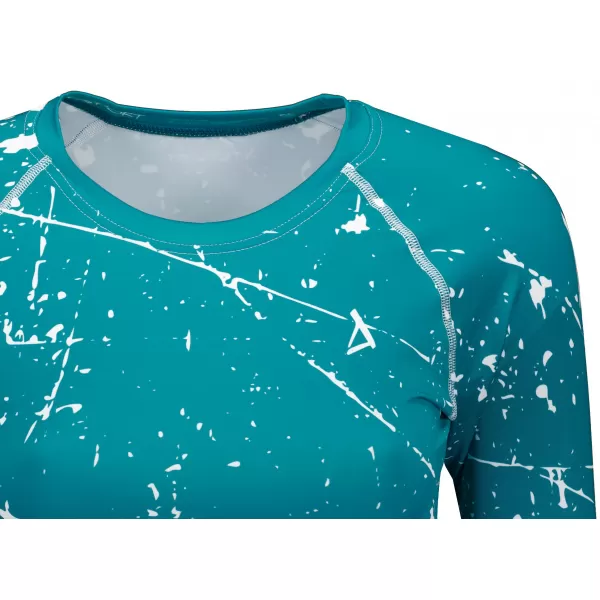  Dámsky funkčný crop top s dlhým rukávom premium ALTISPORT VOJ/ALW034TR04 EMERALD 