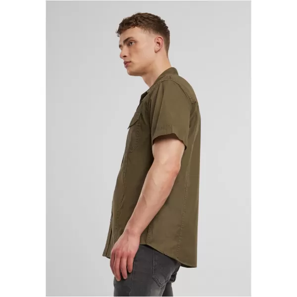  Pánska košeľa Brandit Luis Vintage BD4033 Olive 