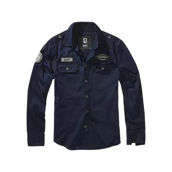 Pánska košeľa Brandit Luis Vintage BD4023 Navy 