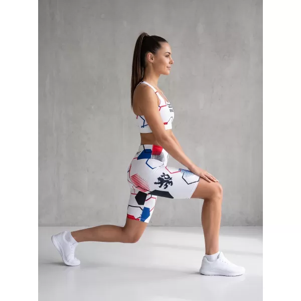  Dámske prémiové funkčné legíny nad kolená ALTISPORT VOJ/ALW036LEG02 HEXA BIELA 