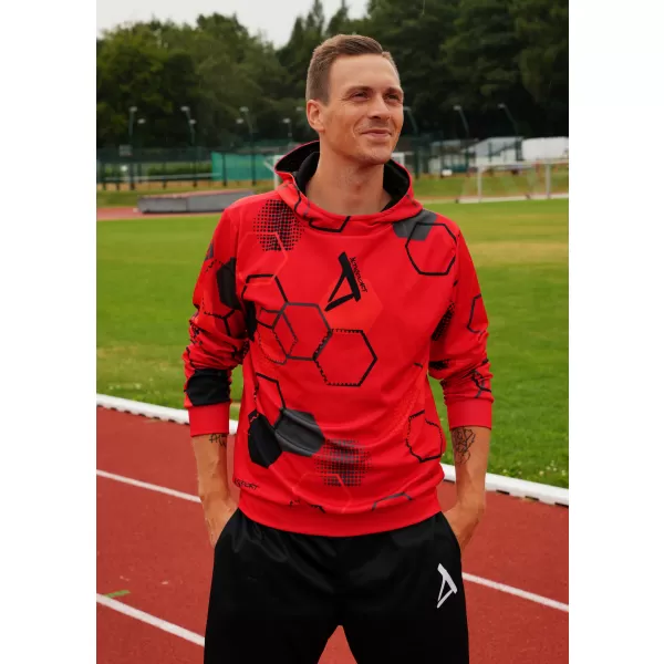  Pánska prémiová funkčná mikina ALTISPORT VOJ/ALM037MI01 ČERVENÁ 