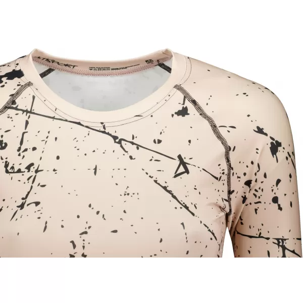  Dámsky funkčný crop top s dlhým rukávom premium ALTISPORT VOJ/ALW034TR04 hnedá 