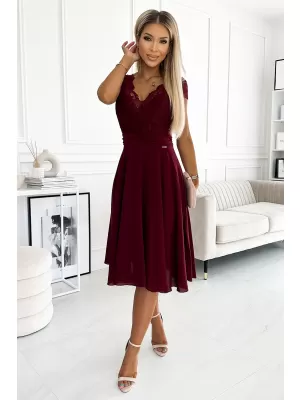 Dámske šaty Numoco Linda 381-5 červené