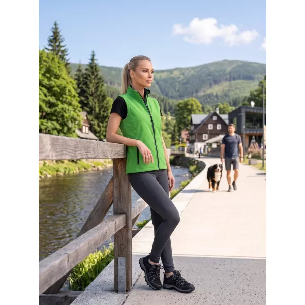  Dámska softshellová vesta ALTISPORT NoPrint NP/ALW7211NJ GREEN/NAVY 