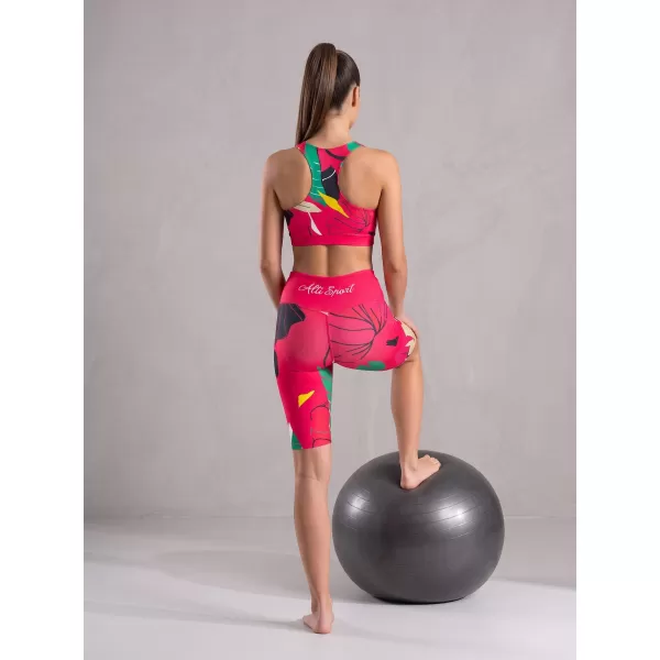  Dámske funkčné legíny nad kolená premium ALTISPORT VOJ/ALW042LEG02 ružová 