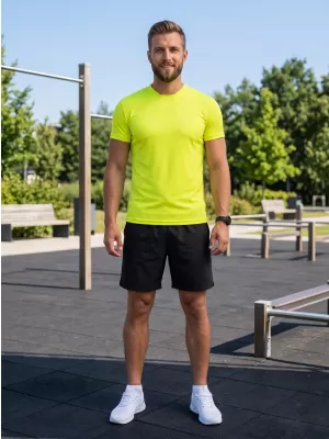 Pánske funkčné tričko ALTISPORT NoPrint NP/ALM421 NEON YELLOW