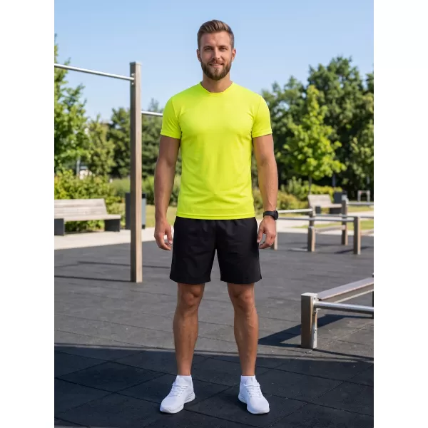  Pánske funkčné tričko ALTISPORT NoPrint NP/ALM421 NEON YELLOW 