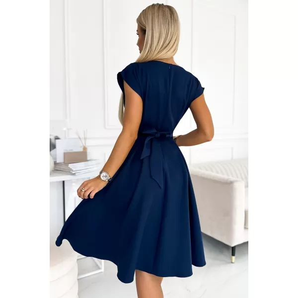  Dámske šaty Numoco Scarlett 348-6 modrá 