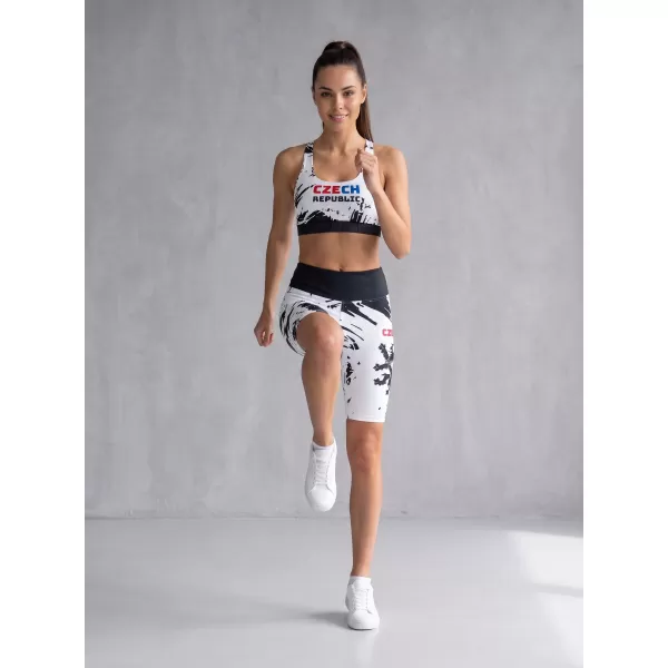  Dámske prémiové funkčné legíny nad kolená ALTISPORT VOJ/ALW036LEG02 ABSTRAKCIE 