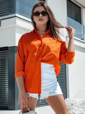 Dámska košeľa DSTREET TRENDSET DY0436 ORANŽOVÁ