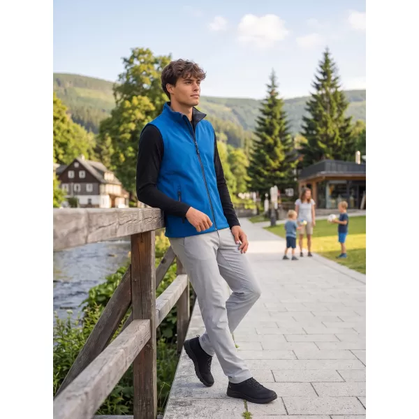  Pánska softshellová vesta ALTISPORT NoPrint NP/ALM8211NJ NAUTIC BLUE/NAVY 