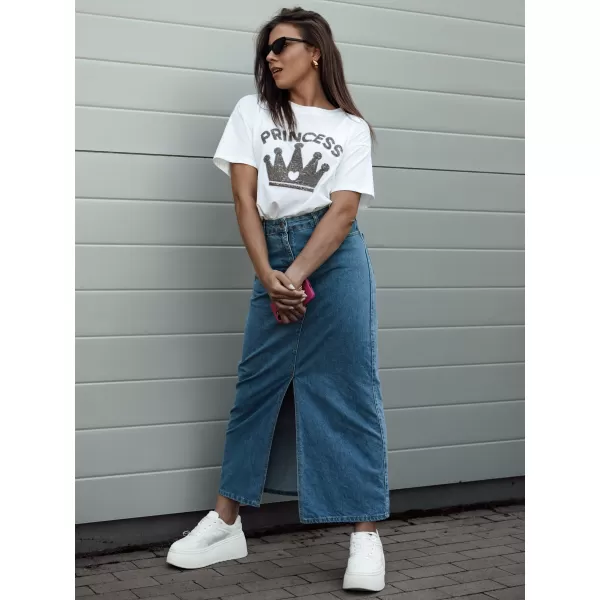 Dámska sukňa DSTREET VICTON CY0465 modrá 