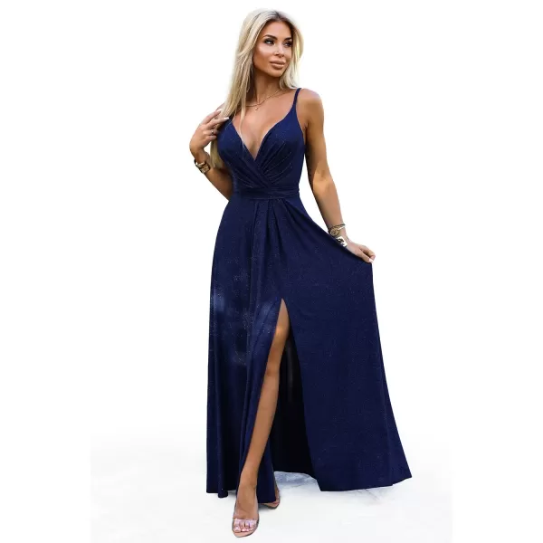  Šaty NUMOCO JULIET 512-7 MODRÁ 