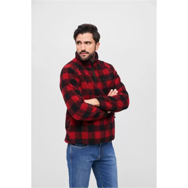  Pánska mikina brandit bd5022 červená/čierna 