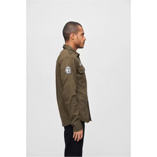  Pánska košeľa BRANDIT LUIS VINTAGE BD4023 OLIVE 