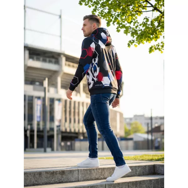  Pánska prémiová funkčná mikina ALTISPORT VOJ/ALM036MI01 HEXA ČIERNA 