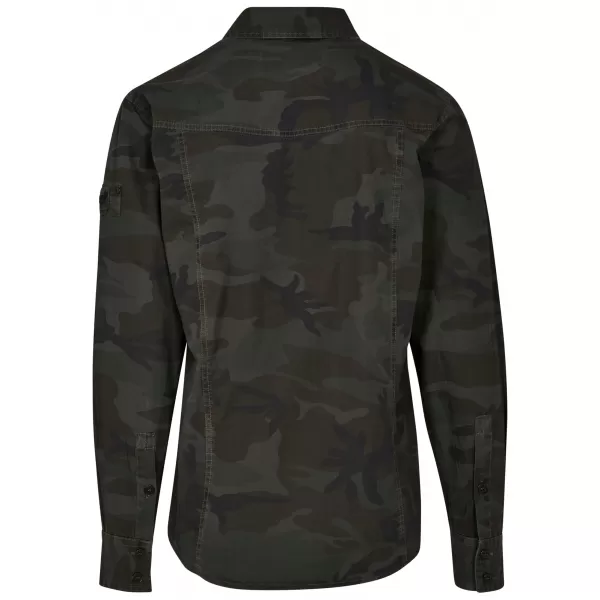  Pánska košeľa Brandit Slim Worker BD4005 Olive Camo 