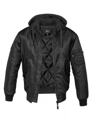 Pánska bunda BRANDIT HOODED MA BD3150 BLACK