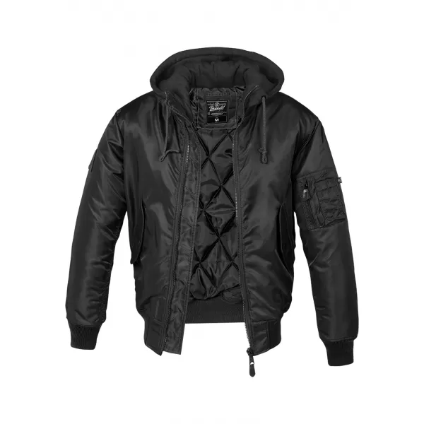  Pánska bunda BRANDIT HOODED MA BD3150 BLACK 