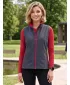 Dámska softshellová vesta ALTISPORT NoPrint NP/ALW7211NJ IRON GREY/RED