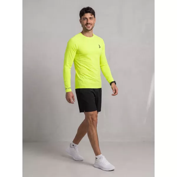  Pánske funkčné kompresné tričko premium ALTISPORT VOJ/ALM000TR03 NEON YELLOW 