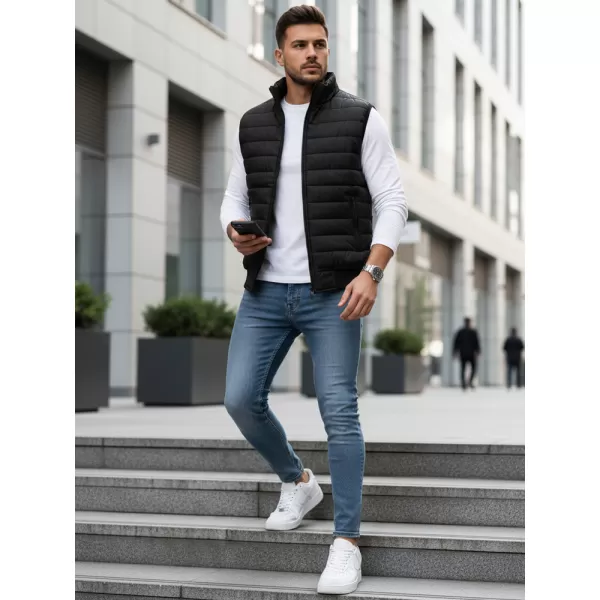  Pánska vesta DSTREET TX4234 ČIERNA 