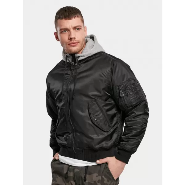  Pánska bunda BRANDIT HOODED MA BD3150 BLACK/GREY 
