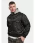 Pánska bunda BRANDIT HOODED MA BD3150 BLACK/GREY
