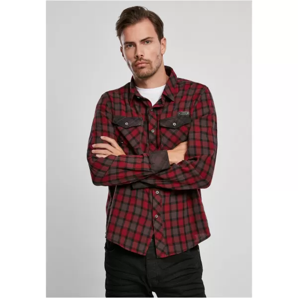  Pánska košeľa BRANDIT DUNCAN CHECKED BD4016 RED/BROWN 