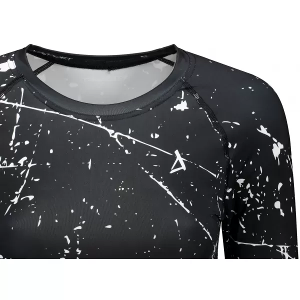  Dámsky funkčný crop top s dlhým rukávom premium ALTISPORT VOJ/ALW034TR04 čierna 