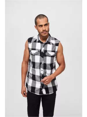 Pánska košeľa BRANDIT BD4031 WHITE/BLACK