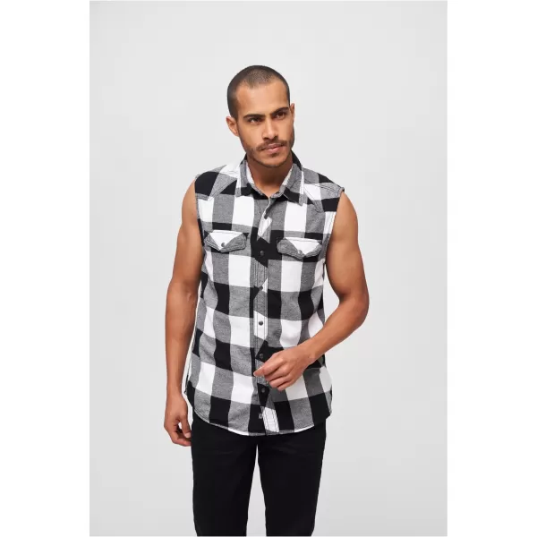  Pánska košeľa BRANDIT BD4031 WHITE/BLACK 