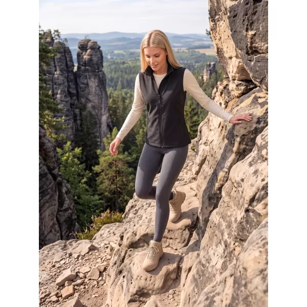  Dámska softshellová vesta ALTISPORT NoPrint NP/ALW7211NJ BLACK/BLACK 