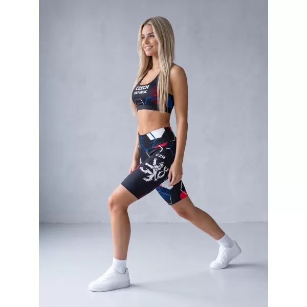  Dámske prémiové funkčné legíny nad kolená ALTISPORT VOJ/ALW036LEG02 HEXA ČIERNA 