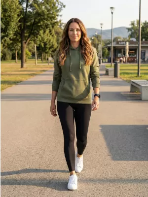 Dámska mikina ALTISPORT NoPrint NP/ALW579NJ OLIVE