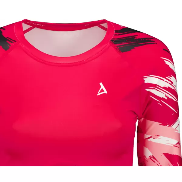  Dámsky prémiový funkčný crop top s dlhým rukávom ALTISPORT VOJ/ALW039TR04 VIVA PURPUROVÁ 