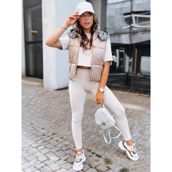  Dámska vesta DSTREET OSHE TY3703 KARAMEL 